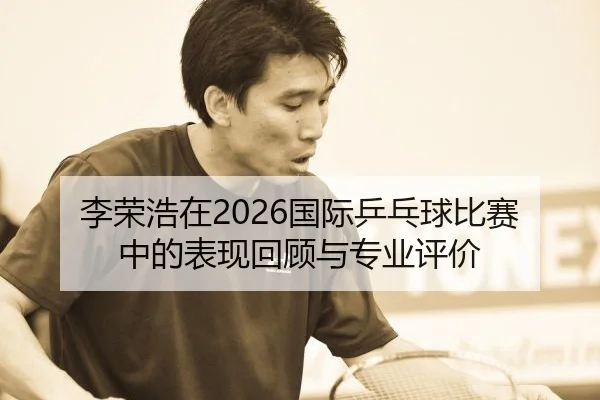 李荣浩在2026国际乒乓球比赛中的表现回顾与专业评价